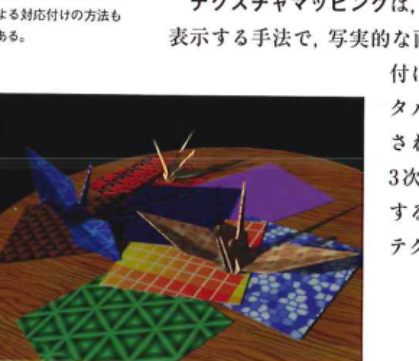 テクスチャマッピングによる画像 テクスチャマッピングによる画像